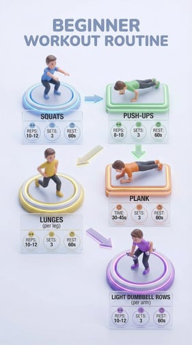 Workout Routine Infographic AI Infographics Generator - Create Stunning Infographics in Seconds