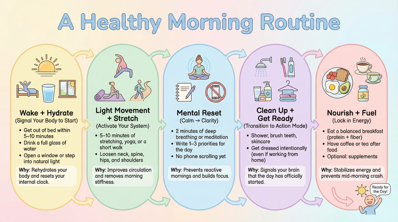 What Is A Healthy Routine A Healthy Morning Routine - Showcase