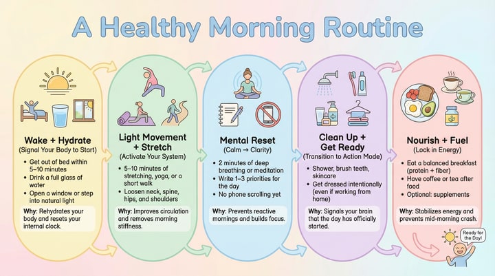 A Healthy Morning Routine