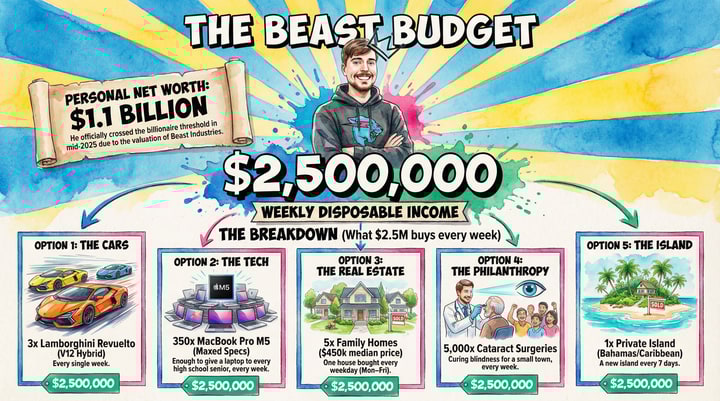 MrBeast Net Worth 2025: The Beast Budget