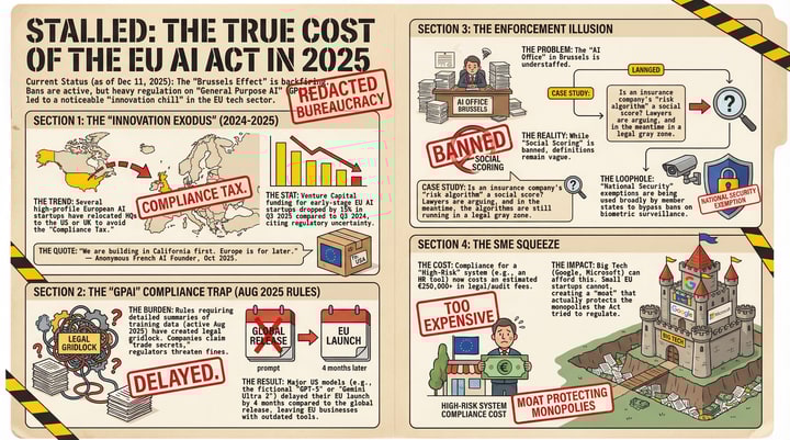 STALLED: The True Cost of the EU AI Act in 2025
